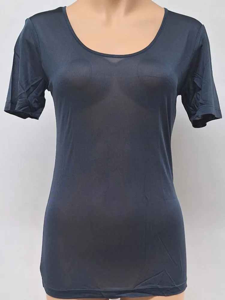 T-Shirt|Kurzarm^Kokon Zwo 100% Seide T-Shirt fein von