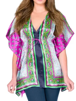 Kaftan, Tunika & Pareo|Kaftane^Eva B. Bitzer 100% Seide Tunika EXOTIC von türkis oder pink