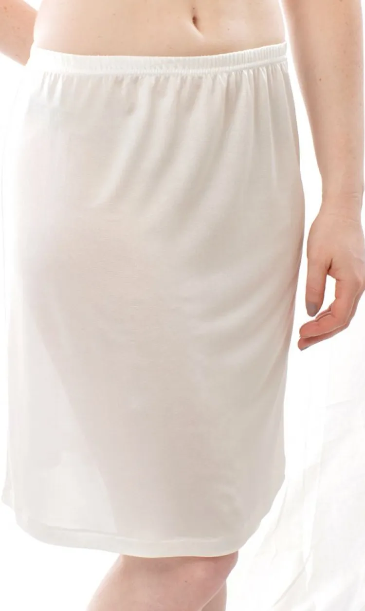 Mit Jersey & Wirkseide|Alle Unterteile^Alkena 100% Seide UNTERROCK KURZ fein von