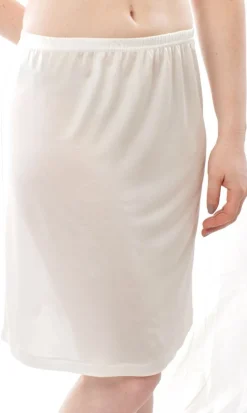 Mit Jersey & Wirkseide|Alle Unterteile^Alkena 100% Seide UNTERROCK KURZ uni von