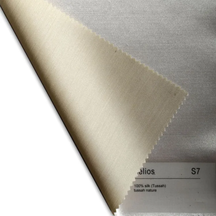 Spannbettlaken & Betttücher^Plauener Seidenweberei 100% Wildseide Bettlaken HELIOS TUSSAH Seidenweber Collection naturweiß (creme-weiß)