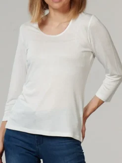 Freizeit- & Reisekleidung|Shirts Mit Seide^Kokon Zwo 3/4-Arm Shirt CINDA von mit Seide und Leinen