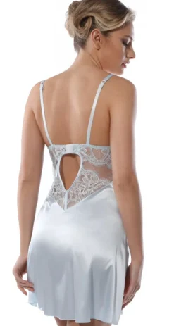 Shirt Mit Spitze^Prelude Babydoll VALSE CRYSTAL Kleid von Milano eisblau oder schwarz