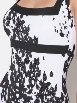 Badeanzug & Bikini^Ritratti Badeanzug RAMAGE weiß-schwarz von Mare weiß mit schwarz