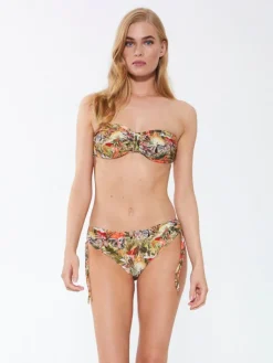 Badeanzug & Bikini^Fu00fcrstenberg Bandeau Bikini ZEBRA IN PARADISE apricot-grün von Fürstenberg apricot mit grün