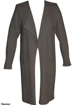 Lounge-Wear|Hausmantel (Warm)^Gattina Baumwollmix Morgenmantel CASUAL warm von fango-grau