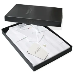 Luxus Schlafanzüge^Novila Baumwollsatin Herren Luxus-Schlafanzug KAI STREIFEN von