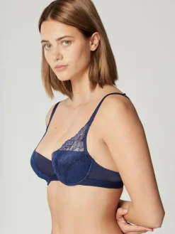 Alle Bhs^Maison Lejaby Bügel-BH SHADE uni von apricot mit Blumenspitze