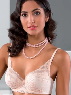 Alle Bhs^Cotton Club Bügel-BH Spitze EGERIA von Dolceacqua zartrosé