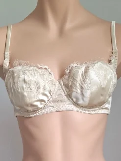 Alle Bhs^Cotton Club Bügel-BH ZEMYNA mit Seide von elfenbein-weiß oder schwarz