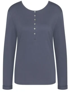 Langarm^Triumph Bio-Baumwolle Langarm Shirt LOUNGE ME COTTON uni von