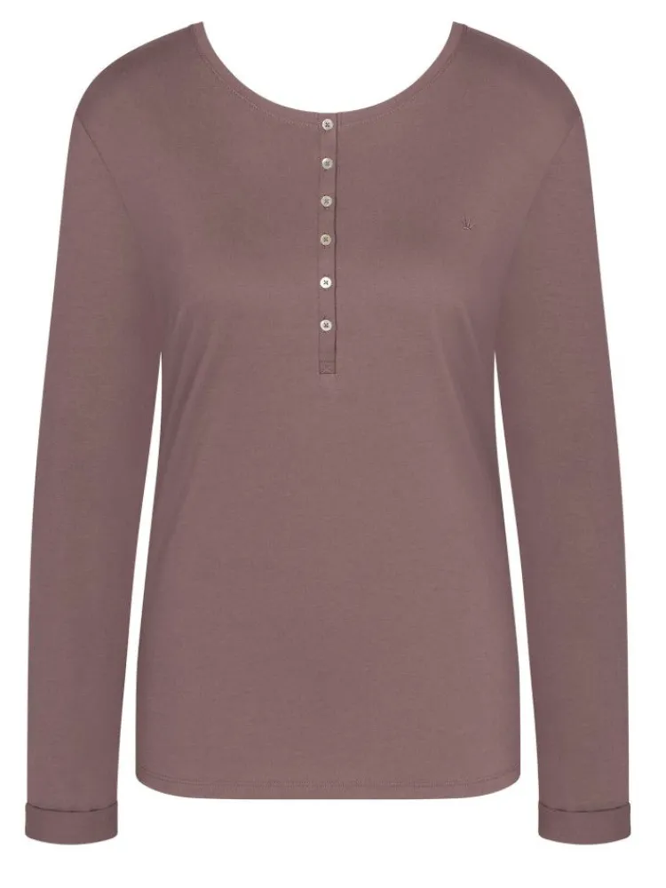 Langarm^Triumph Bio-Baumwolle Langarm Shirt LOUNGE ME COTTON