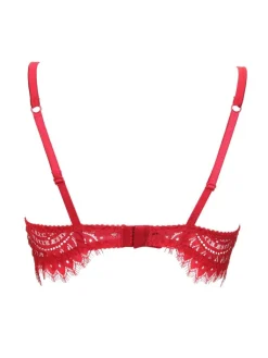 Alle Bhs^Prelude BLACK SWAN Spitzen Push Up BH von Milano schwarz und rot
