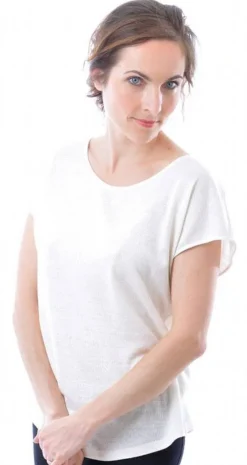 T-Shirt|Shirts Mit Seide^Alkena Bourette Seidenmix Sommer T-SHIRT uni von