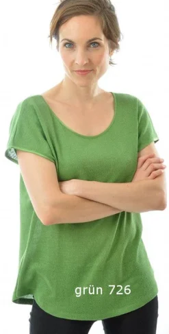 T-Shirt|Shirts Mit Seide^Alkena Bourette Seidenmix Sommer T-SHIRT uni von