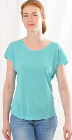 T-Shirt|Shirts Mit Seide^Alkena Bourette Seidenmix Sommer T-SHIRT luftig von