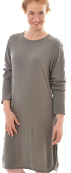 Lounge-Wear|Seiden Basics^Alkena Bourette-Seide SLEEPSHIRT von