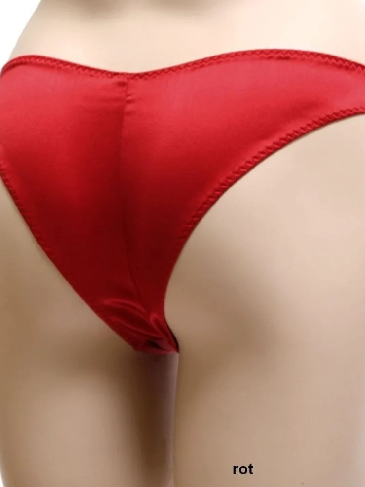 Alle Slips|Alle Unterteile^Cotton Club Brasiliana Slip mit Seide VITALE glatt von Seta Superior