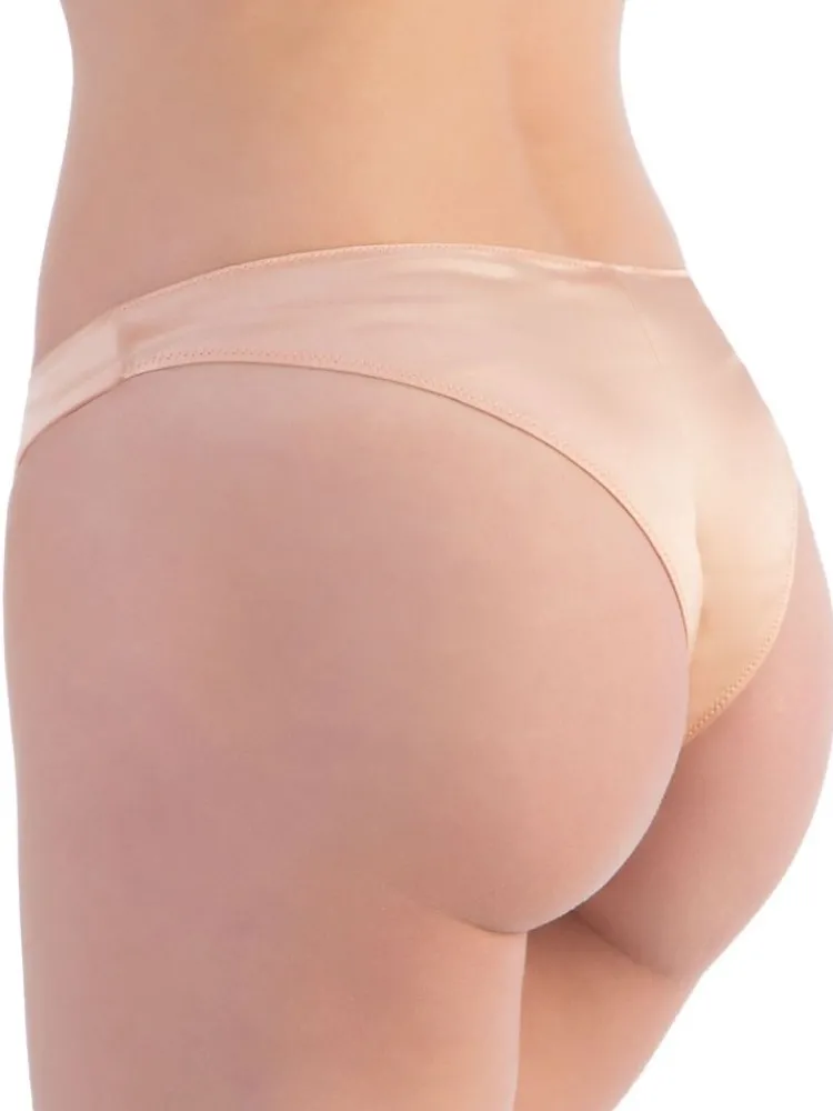 Alle Slips|Alle Unterteile^Cotton Club Brasiliana Slip mit Seide VITALE glatt von Seta Superior