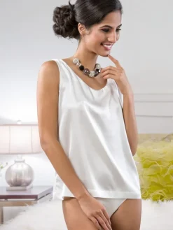Camisole (Breite Träger)|Alle Lingerie Tops^Cotton Club Camisole-Top Stretchseide SEVERA Seta Superior