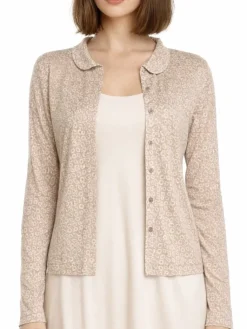 Freizeit- & Reisekleidung|Strickjacken & -Mäntel^Kokon Zwo Cardigan CINDA mit Seide und Leinen von