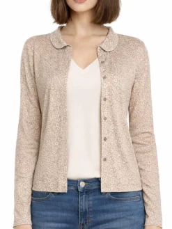 Freizeit- & Reisekleidung|Strickjacken & -Mäntel^Kokon Zwo Cardigan CINDA mit Seide und Leinen von