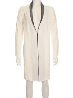 Lounge-Wear|Strickjacken & -Mäntel^Cotton Club Cardigan SYNGONIUM Feinstrick von mit Viscose bordeaux oder champagner