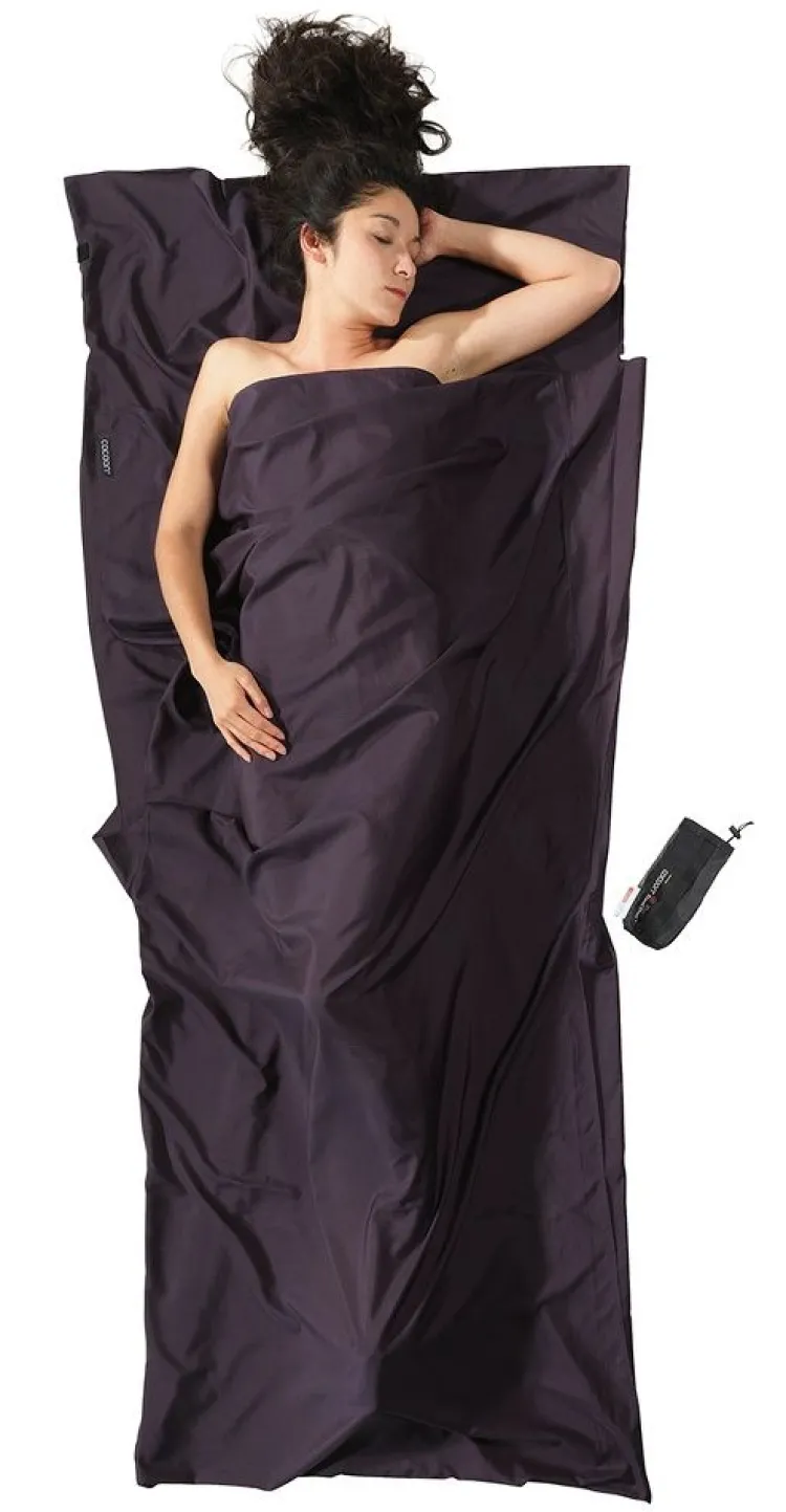 Seidenschlafsack^Cocoon Dünner Schlafsack mit Seide TRAVEL SHEET Thermolite Silk von ® volcano grey (dunkelgrau)