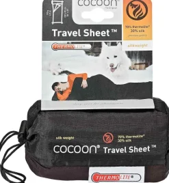 Seidenschlafsack^Cocoon Dünner Schlafsack mit Seide TRAVEL SHEET Thermolite Silk von ® volcano grey (dunkelgrau)
