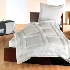 Winterdecken^f.a.n. Frankenstolz Duo Bettdecke AFRICAN COTTON mit Lyocell weiß