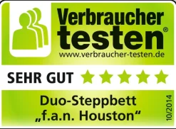 Winterdecken^f.a.n. Frankenstolz f.a.n. Duo Winterdecke HOUSTON 60° waschbar natur-weiß