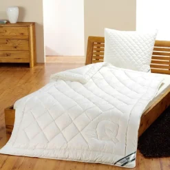 Winterdecken|Medium Bettdecken^f.a.n. Frankenstolz f.a.n. 4-Jahreszeiten BIO BAUMWOLLE kbA Kombidecke 60° waschbar natur