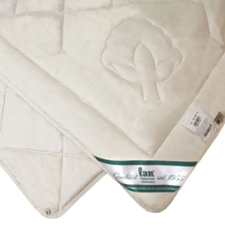 Winterdecken|Medium Bettdecken^f.a.n. Frankenstolz f.a.n. 4-Jahreszeiten BIO BAUMWOLLE kbA Kombidecke 60° waschbar natur