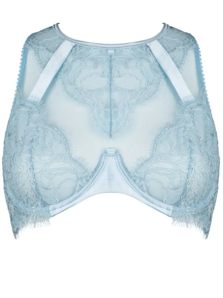 Alle Bhs^Prelude Fantasy Bra VALSE CRYSTAL Spitze von Milano eisblau und eisblau