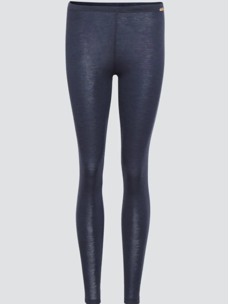 Lounge-Wear|Leggings^comazo | earth Feine Merino Seide Leggings 2703 in comazo|earth dunkelblau