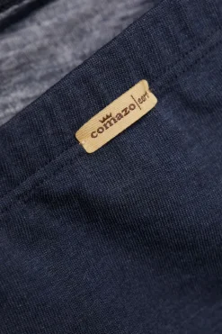 Lounge-Wear|Leggings^comazo | earth Feine Merino Seide Leggings 2703 in comazo|earth dunkelblau