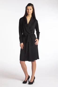 Lounge-Wear|Morgenmantel Kurz^Gattina Feiner Wirkseide Morgenmantel kurz TAHITI 100% Seide