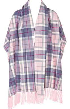 Tücher|Lounge-Wear^Triumph Fleece Tuch BLANKET PONCHO kuschelig von himbeere-pink oder grau-rosa