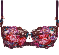 Alle Bhs^Lise Charmel Geblümter Halbschalen BH AVEU EN FLEURS von dunkles Violett mit Blumenmuster