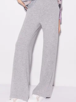 Lounge-Wear^Chiara Fiorini Gestrickte Lounge-Hose weit von mit Wolle und Kaschmir