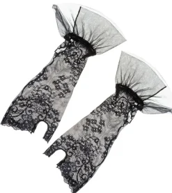 Handschuhe^Sally Jones Handschuhe aus Spitze GISELLE von schwarz