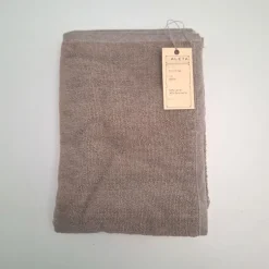 Bad Und Sauna^Aleta Handtuch Halbleinen Doubleface Frottee 50 x 70 cm von taupe mit grau Doubleface