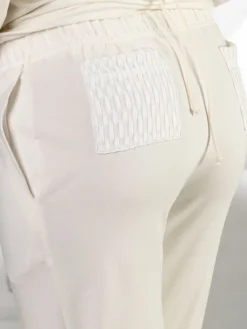 Lounge-Wear|Feine Pyjamas^Cotton Club Hausanzug URAGANO TIFONE aus Modal von sahneweiß oder schwarz