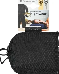 Seidenschlafanzüge^Traveleru00b4s Tree Herren REISE-SCHLAFANZUG lang Seide-Baumwolle Traveler´s Tree® pirate black (schwarz)