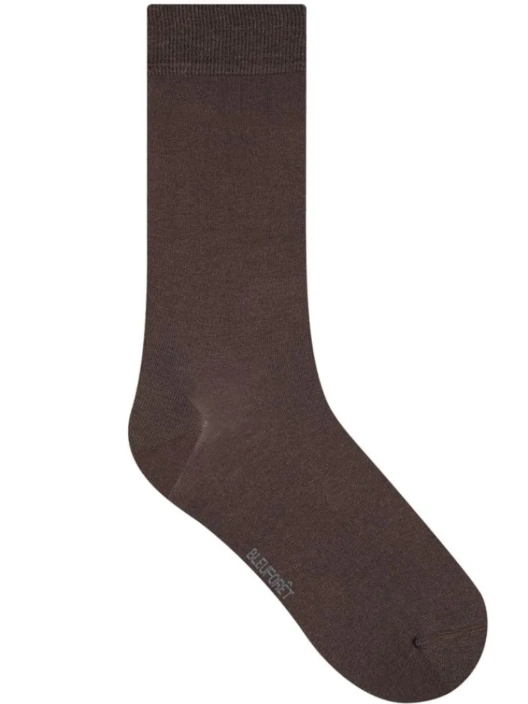 Socken^Bleuforu00eat Herren Seidensocken glatt mit 91% Seide von Bleuforêt