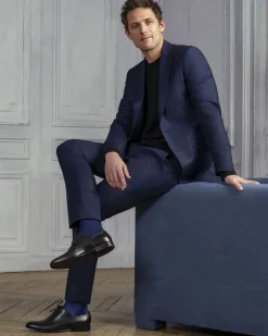 Socken^Bleuforu00eat Herren Seidensocken uni mit 91% Seide von Bleuforêt