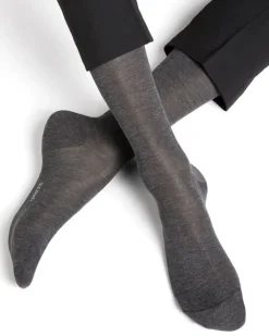 Socken^Bleuforu00eat Herren Seidensocken uni mit 91% Seide von Bleuforêt
