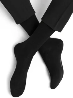 Socken^Bleuforu00eat Herren Socken mit Merinowolle gerippt uni von Bleuforet