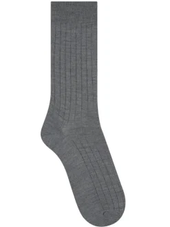 Socken^Bleuforu00eat Herren Socken uni breite Rippe mit Merino von Bleuforêt