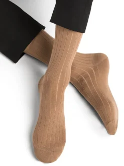 Socken^Bleuforu00eat Herren Socken uni breite Rippe mit Merino von Bleuforêt